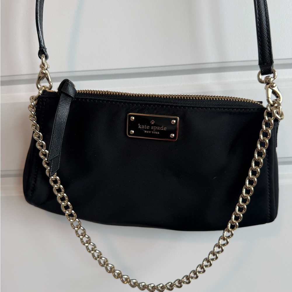 NWOT Kate spade Wilson road Jane convertible crossbody nylon black bag